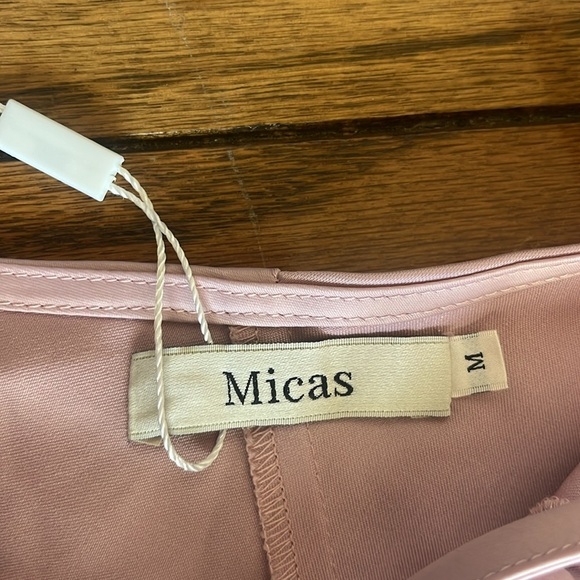 Micas Blush Pink Backless Maxi Dress Size M New With Tag - Picture 11 of 14